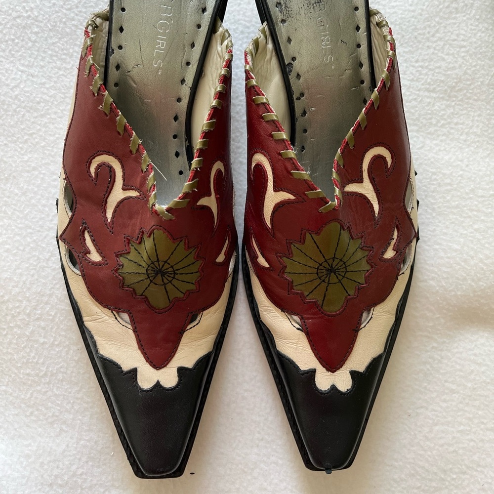 BCBGirls Western Inspired Mules